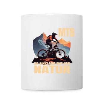 MTB - Im Einklang mit der Natur - Tasse - Weiß - Vorne
