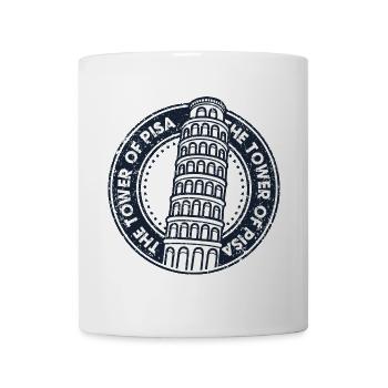 Emblème de l’insigne de la tour de Pise - Mug blanc - blanc - Devant