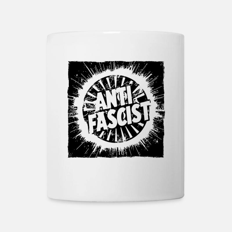 antifasciste antifasciste - Mug blanc - blanc