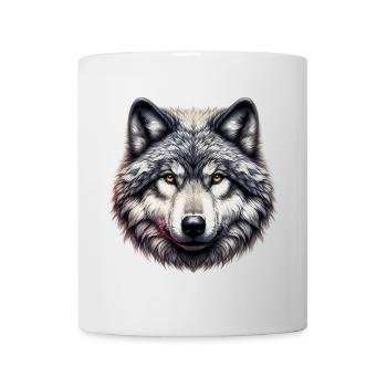 Loup - Mug blanc - blanc - Devant