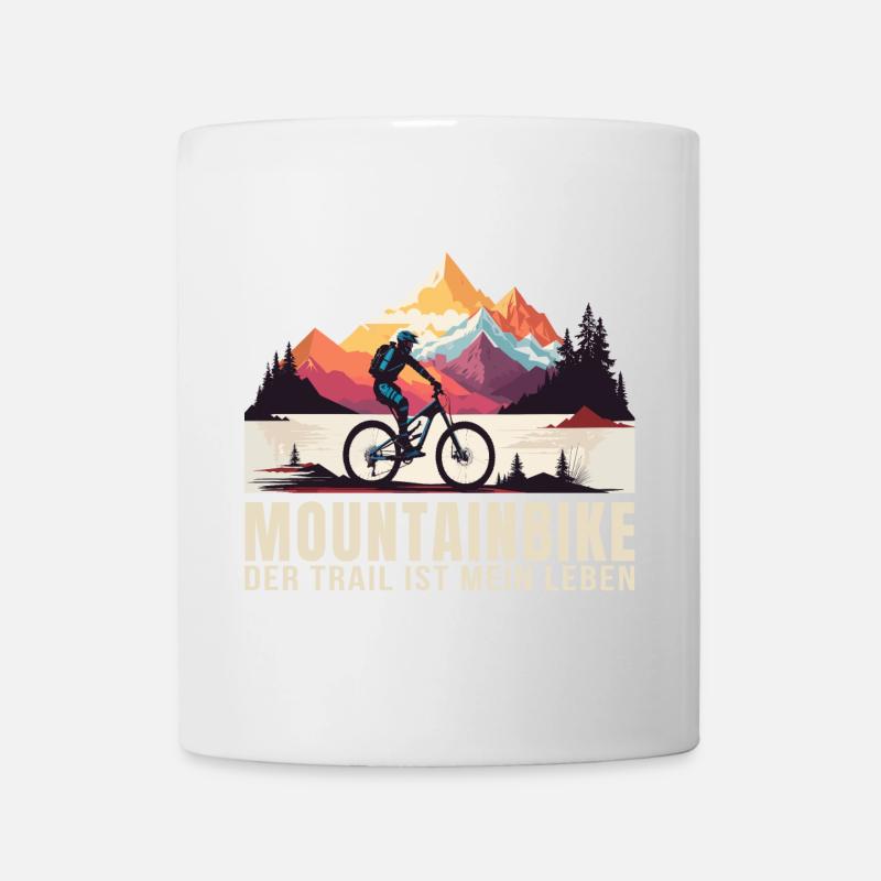 MTB - Der Trail ist mein Leben - Tasse - Weiß
