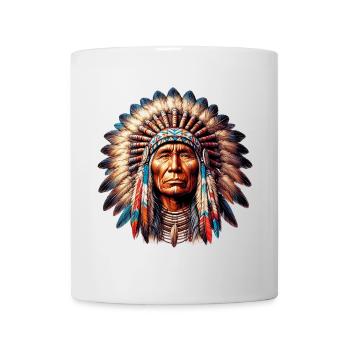 Peau rouge amérindienne américaine - Mug blanc - blanc - Devant