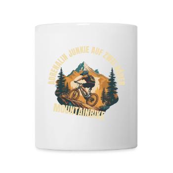Adrenalin Junkie auf zwei Räder - Tasse - Weiß - Vorne