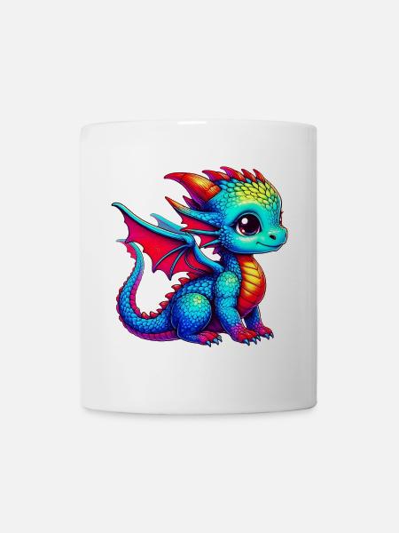 Drache - Tasse - Weiß