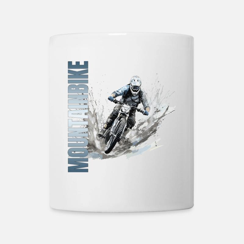 Mountainbike - Tasse - Weiß