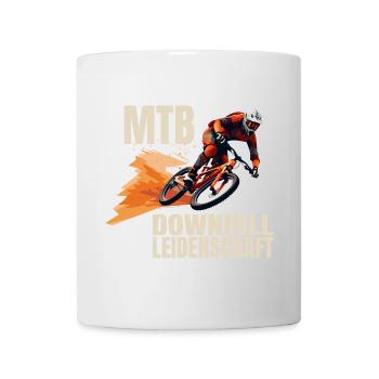 Downhill Leidenschaft - Tasse - Weiß - Vorne