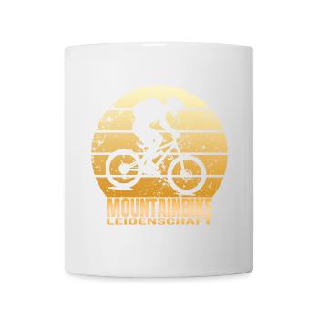Mountainbike Leidenschaft - Tasse - Weiß - Vorne