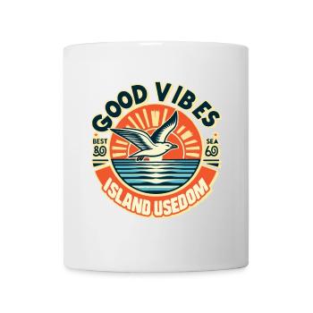 vibes island of usedom holiday sun good beach - Mug - white - Front
