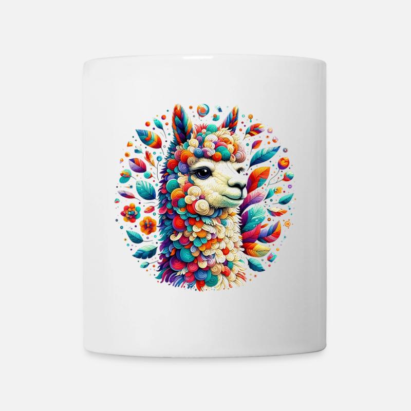 Alpaka - Tasse - Weiß