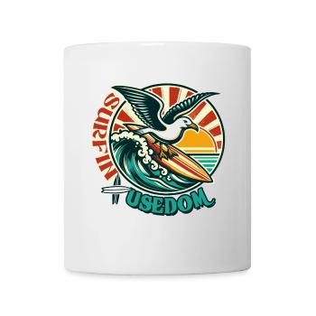 möwe Usedom T-Shirt – Ostsee Streetwear Design - Mug - white - Front