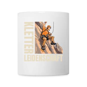 Kletter Leidenschaft - Tasse - Weiß - Vorne