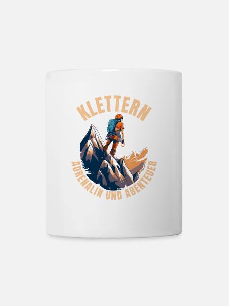 Adrenalin und Abenteuer - Tasse - Weiß