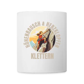 Höhenrausch und Herzklopfen - Tasse - Weiß - Vorne