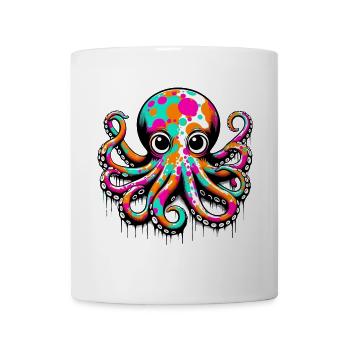 Pieuvre - Mug blanc - blanc - Devant