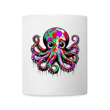 Krake - Tasse - Weiß - Vorne