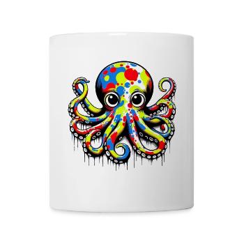 Pieuvre - Mug blanc - blanc - Devant