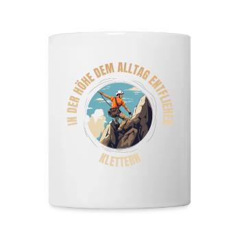 In der Höhe dem Alltag entfliehen - Tasse - Weiß - Vorne