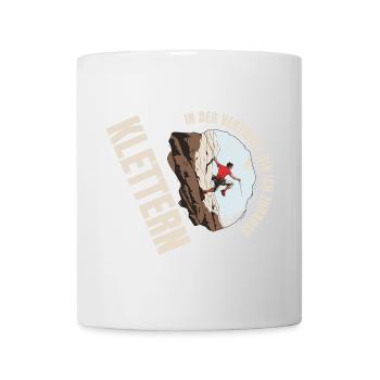 In der Vertikale bin ich Zuhause - Tasse - Weiß - Vorne