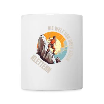 Die Welt von oben sehen - Tasse - Weiß - Vorne