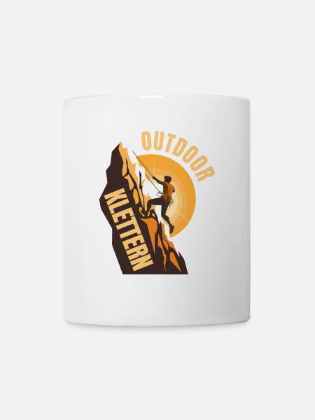 Outdoor Klettern - Tasse - Weiß