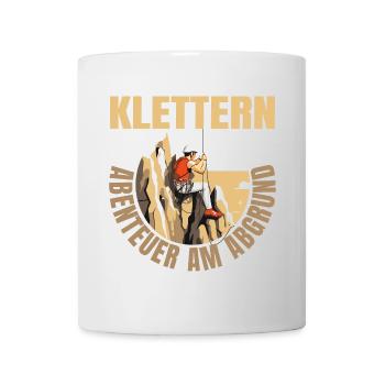 Abenteuer am Abgrund - Tasse - Weiß - Vorne