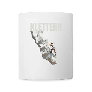 Klettern - Tasse - Weiß - Vorne