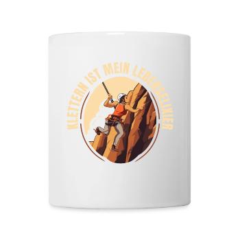 Klettern ist mein Lebenselixier - Tasse - Weiß - Vorne