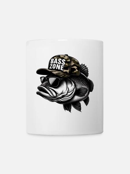 gestreifte Basszone - Tasse - Weiß