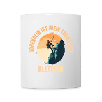 Adrenalin ist mein Treibstoff - Tasse - Weiß - Vorne