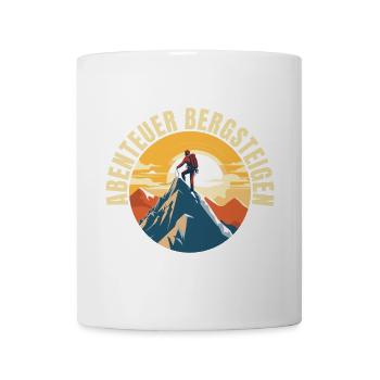 Abenteuer Bergsteigen - Tasse - Weiß - Vorne