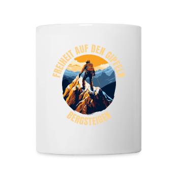 Freiheit auf den Gipfeln - Tasse - Weiß - Vorne