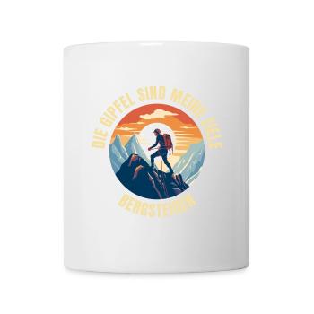 Die Gipfel sind meine Ziele - Tasse - Weiß - Vorne