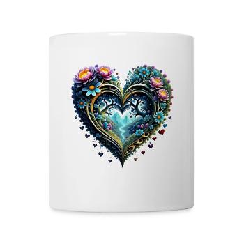 Wunderbares Herz der Natur. - Tasse - Weiß - Vorne