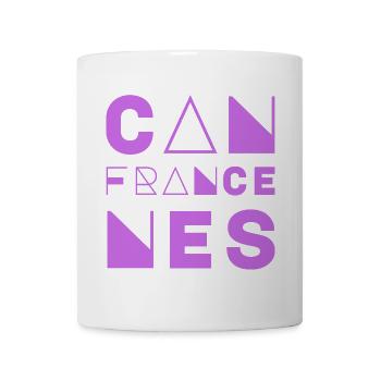 CANNES, FRANKREICH - Tasse - Weiß - Vorne