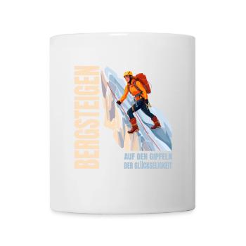 Auf den Gipfeld der Glückseligkeit - Tasse - Weiß - Vorne