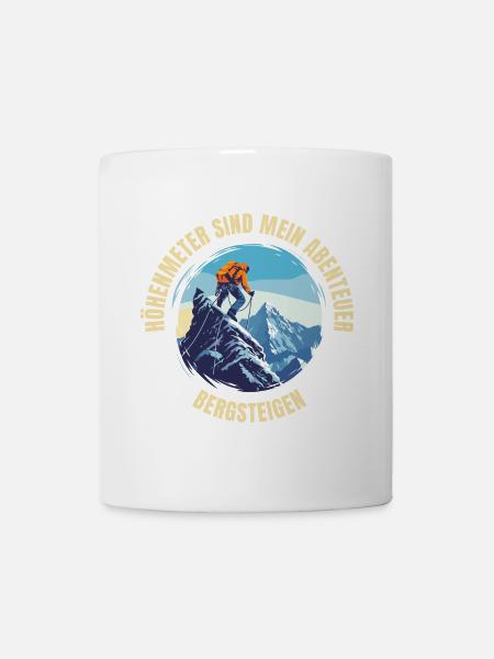 Höhenmeter sind mein Abenteuer - Tasse - Weiß