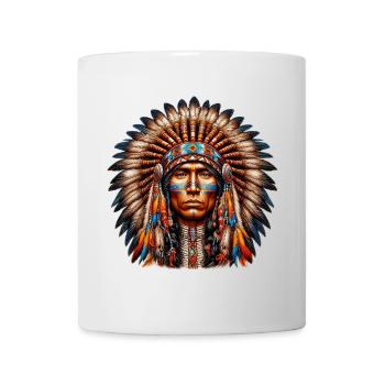 Peau rouge amérindienne américaine - Mug blanc - blanc - Devant