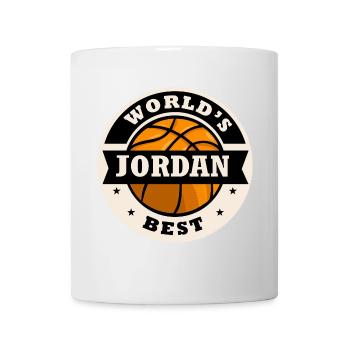 Jordaniens bester Basketballspieler Jordanien - Tasse - Weiß - Vorne