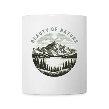 Berge Jahrgang - Tasse - Weiß - Vorne