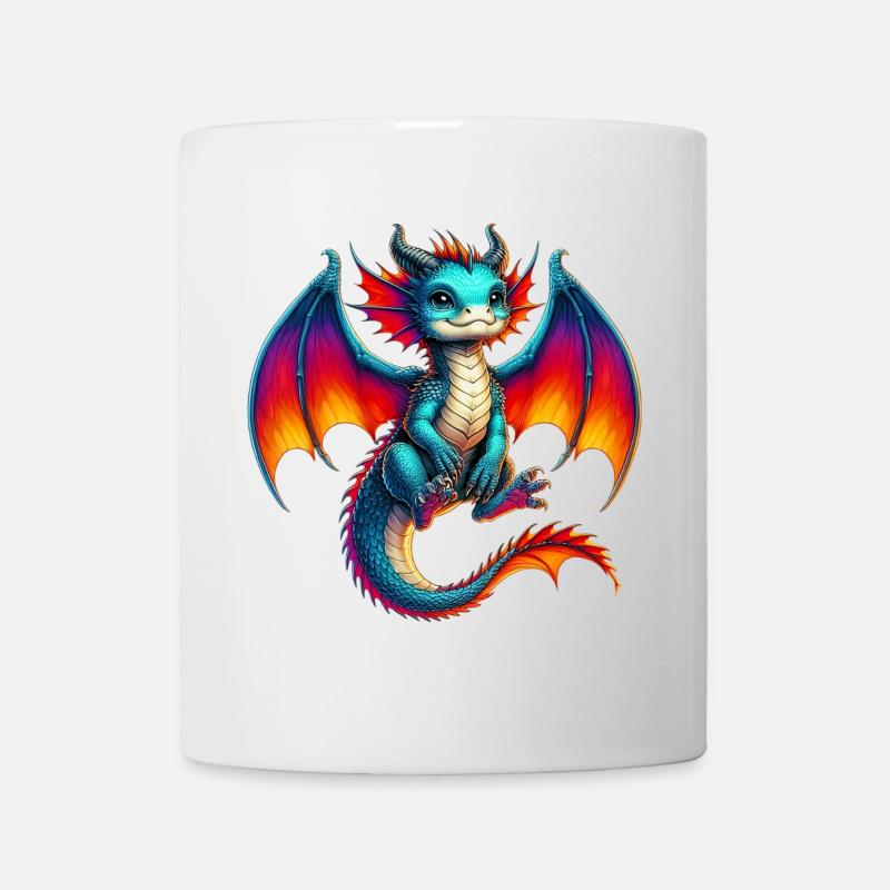 Drache - Tasse - Weiß