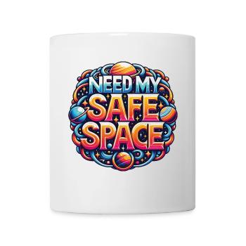 Brauche sicheren Platz meinen Freiraum - Tasse - Weiß - Vorne
