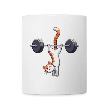 Cat Handstand Workout Training Fitness Salto - Mug - white - Front