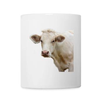 funny cow cow head gift farmer - Mug - white - Front