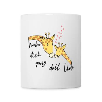 Les girafes t’aiment - Mug blanc - blanc - Devant