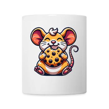 Cute Mouse Cookie Dessert Cartoon - Mug - white - Front