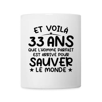 33 Years Anniversary Gift 33 Years Men - Mug - white - Front