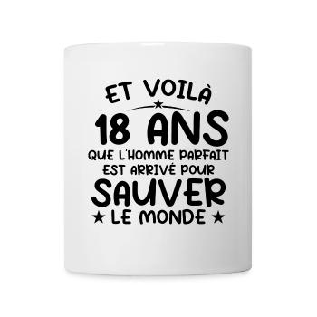 18 Jahre altes Geburtstagsgeschenk 18 Jahre alte Männer - Tasse - Weiß - Vorne