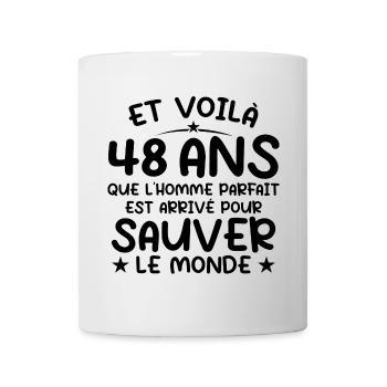 48 Jahre altes Geburtstagsgeschenk 48 Jahre alte Männer - Tasse - Weiß - Vorne