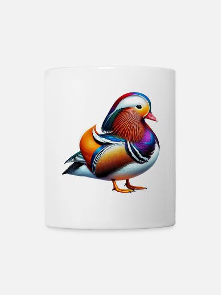 Mandarinente - Tasse - Weiß