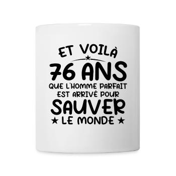 76 Jahre altes Geburtstagsgeschenk 76 Jahre alte Männer - Tasse - Weiß - Vorne